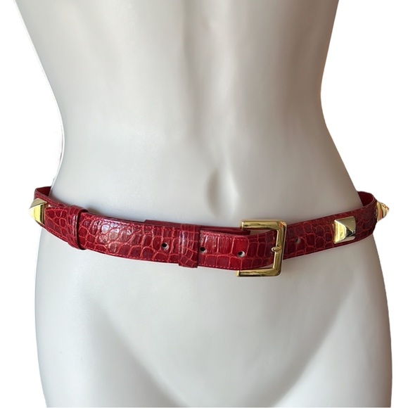 Alligator Roman Studs Gold Hardware  1" wide - Picture 1 of 16